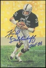 Fred Biletnikoff Autographed Goal Line Art Card (HOF 88) JSA CK72628