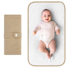 Accmor Portable Diaper Changing Pad, Muslin Cotton Foldable Baby Changing Mat fo