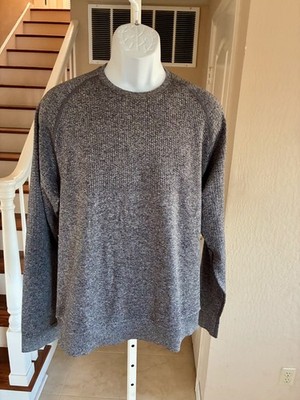 LULULEMON Engineered Warmth Long Sleeve Shirt Merino Wool Blend Grey Mens L