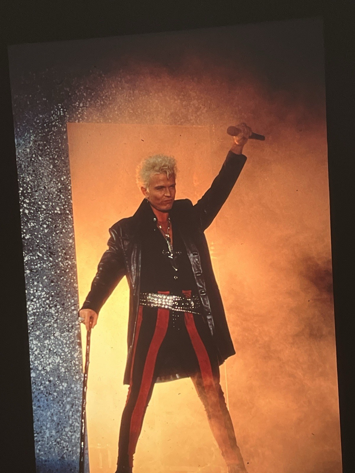 Billy Idol Fotografie Trasparenza Originale 35mm Positivo Scorrevole Circa