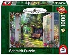 Schmidt Giochi Pq 1000 Pezzi Puzzle Dominic Davison Vista Giardino Premium Quality