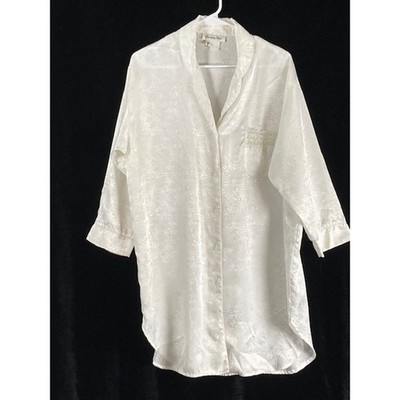 Christian Dior vintage jacquard pajama nightgown.