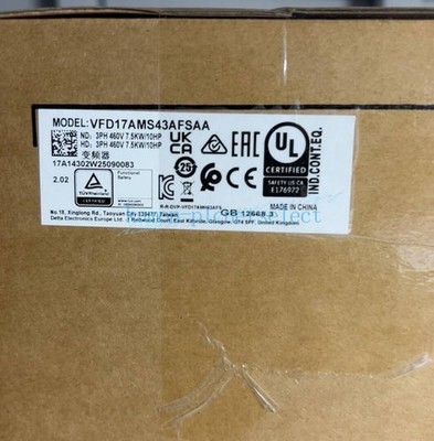 One New Delta Frequency converter VFD17AMS43AFSAA 7.5KW