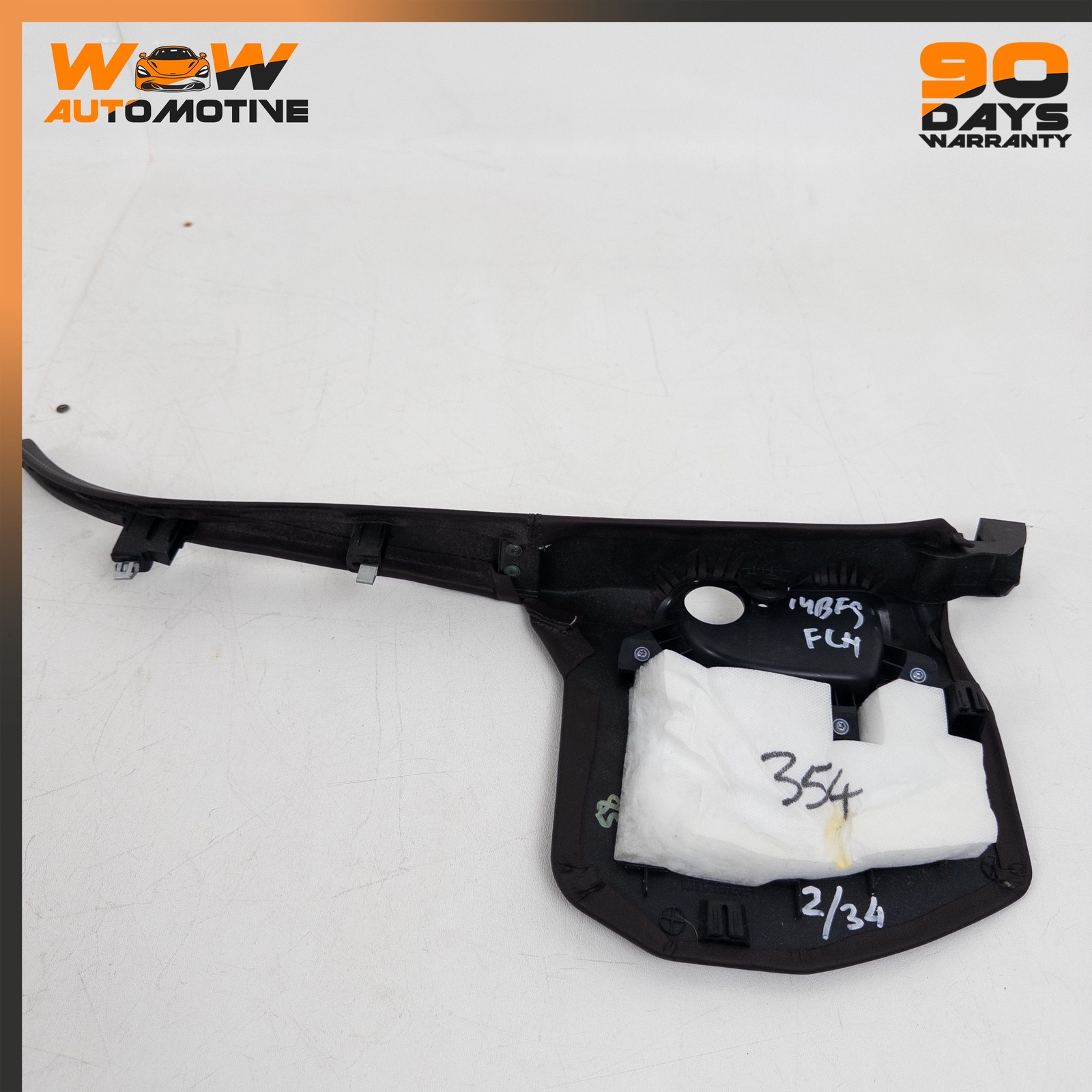 14-19 BENTLEY FLYING SPUR FRONT LEFT A PILLAR KICK PANEL TRIM COVER OEM
