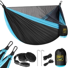 Camping Hammock Mosquito Net,Double  Single Portable Hammocks Hammocks with 2...