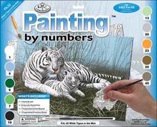 Royal & Langnickel(R) Large Paint By Number Kit 15.4"X11.25"-White Tigers In The