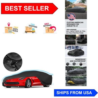 Windproof All-Weather Car Cover for C7 Corvette 2014-2019 - 100% Waterproof