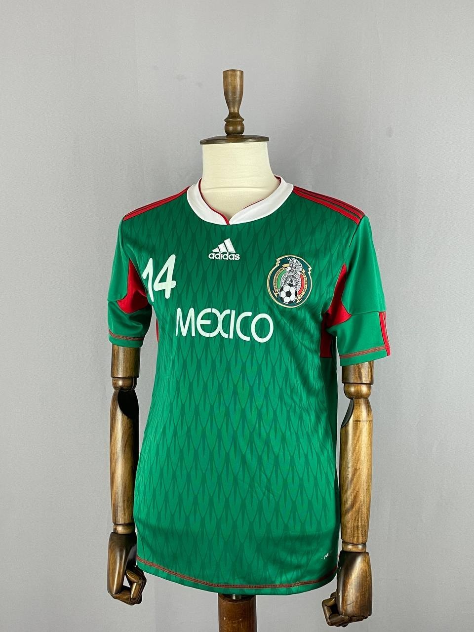 Mexican Mens Adidas Chicharito Football Jersey Size M Green Polyester Sports