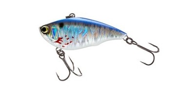 Yo-Zuri R1356-MCF Rattl'n Vibe - Metallic Bleeding Shad 3/4 oz - 3'' Lipless Lure