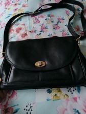 Black Leather Shoulder/Handle bag By Picard