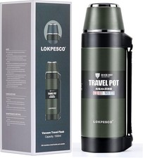 Flask for Hot Drinks, 1.5L Coffee Thermo Flasks, 24 Hrs Hot|Cold, Stainless Stee