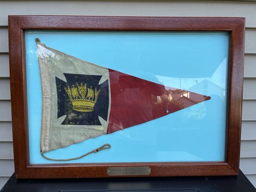 1900 ROYAL CRUISING CLUB (RCC) PENNANT LONDON BURGEE ENGLAND UK YACHT RARE ORIG