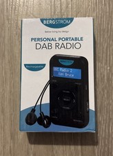 Bergstrom Portable Digital FM Radio with Lead H300 BLK