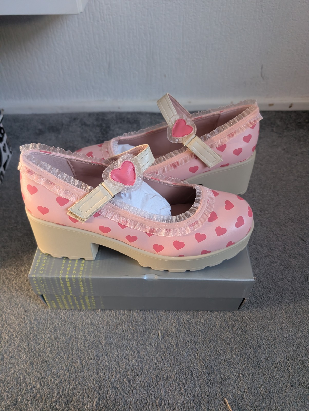 NEW RARE Melanie Martinez Koi Sweetheart Tira Mary Jane Shoes Size UK 10 ltd ed image 2