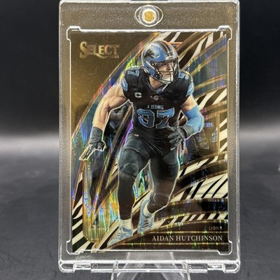 🔥🔥2025 Panini Select- Zebra Shock Club Level Aidan Hutchinson