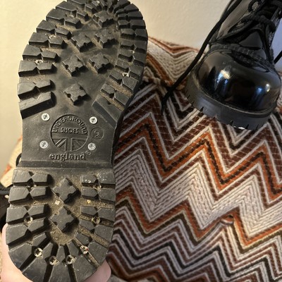 Underground England Originals Vintage UK 9 US 9M 10M Black Patent