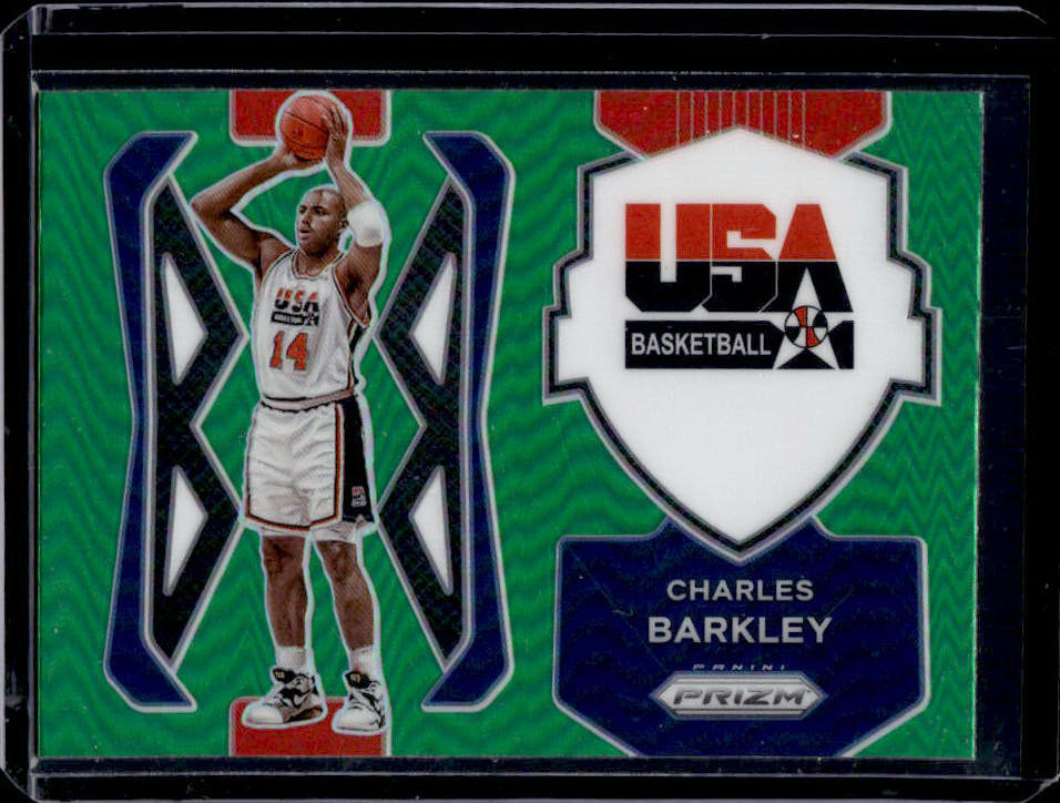 2021-22 Panini Prizm Charles Barkley USA Basketball Prizm Green #9
