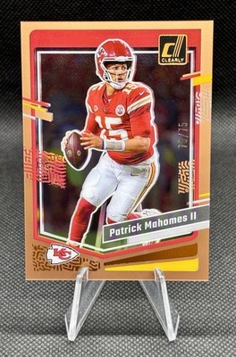 2023 Clearly Donruss Patrick Mahomes II Bronze 75/75 Bookend #25 Chiefs