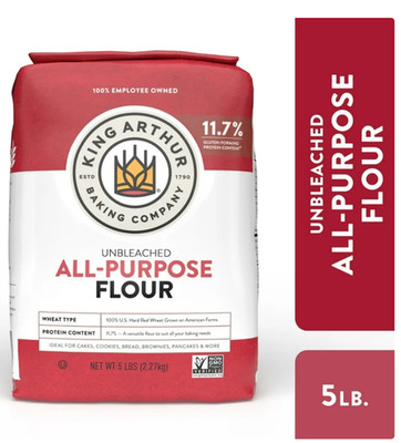 King Arthur All Purpose Unbleached Flour Non-GMO Project Verified Certified