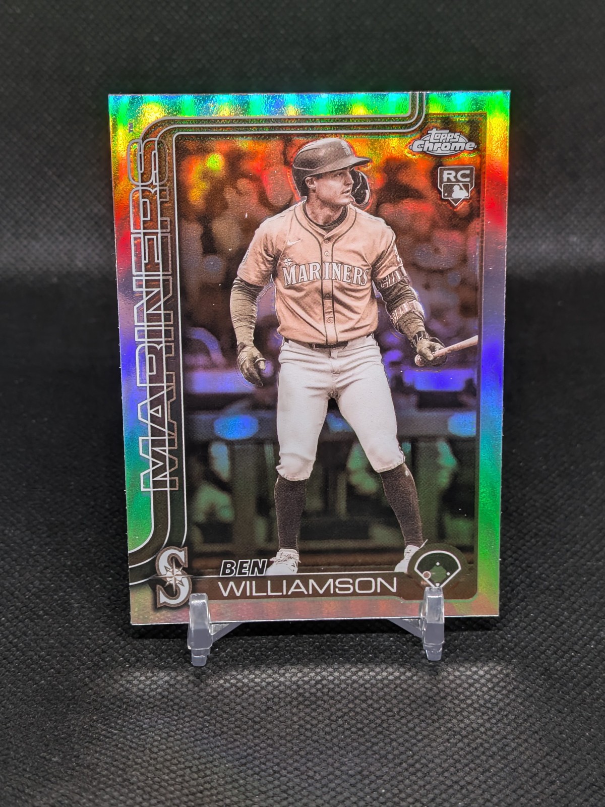 2025 Topps Chrome Update - Ben Williamson RC Sepia Refractor USC168 Mariners