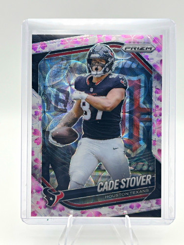 Panini Prizm 2025 Cade Stover Houston Texans Cherry Blossum #101 13/15 NFL