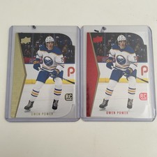 OWEN POWER 22-23 UD #1 RED DIECUT SSP INSERT RC/CANADA WJC GOLD 