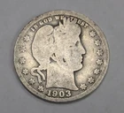 1903 O Barber Quarter US Coin