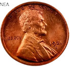1921-S Lincoln Wheat Penny Cent ~ Gem BU (red) ~ Semi-Key Date! — photo 1
