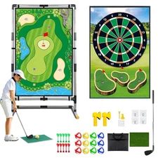 Golf Chipping Game with Stand - Golf Target Battle Game with Double-Sided Hit...