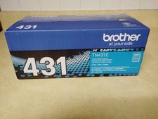 Brother Genuine TN 431 C New Unopened Box 1800 Page Yield Toner Cartridge CYAN.