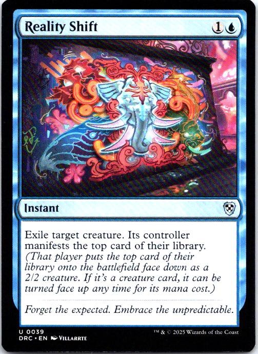 Reality Shift 39 Uncommon Commander: Aetherdrift Magic: The Gathering Near Mint