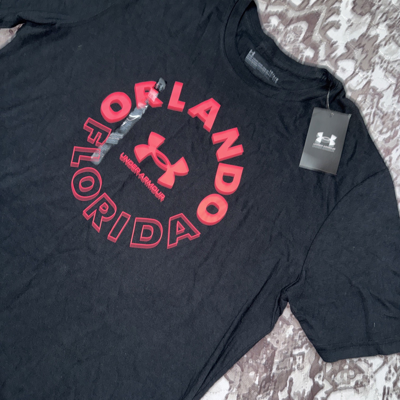 NWT Under Armour Orlando Florida T-Shirt Black Men’s Size Large thumbnail 3