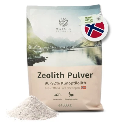 MAISON NATURELLE ® Zeolith Klinoptilolith Pulver 1000g tribomechanisch aktiviert