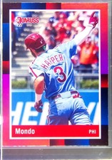 2022 Donruss Bryce Harper Holo Pink Nickname VAR #251 Phillies