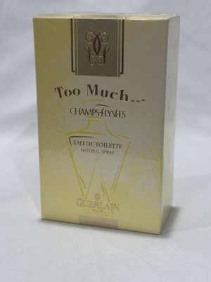 Champs-Elysees Guerlain Too Much EDT 50ML / 1.7 oz SPRAY Vintage 1999 Rare Gem!