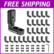 Extruded Aluminum Connector Bracket Joint - Black