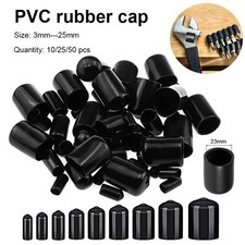 END CAP ROD BAR SCREWS BOLTS TUBES CABLE VINYL RUBBER PLASTIC THREAD COVER CAPS