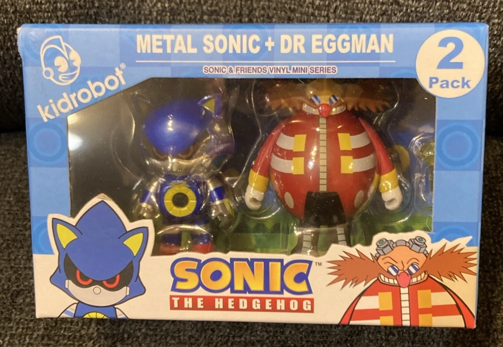 Kidrobot Sonic the Hedgehog Metal Sonic & Dr Eggman Vinyl Mini Figure