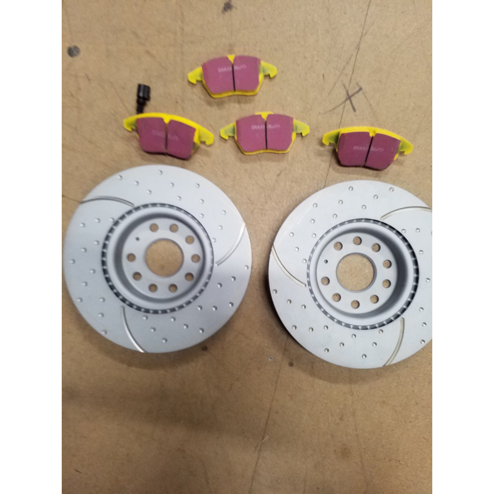 EBC Front Turbo Groove Brake Discs And Yellowstuff Pad Kit - *Fitting Marks*