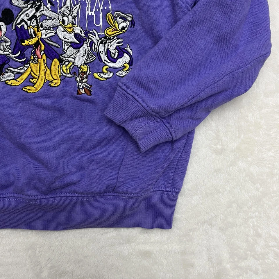 Suéter com capuz Disney World 100 juvenil pequeno Walt pulôver Mickey Mouse - Imagem 4 de 4