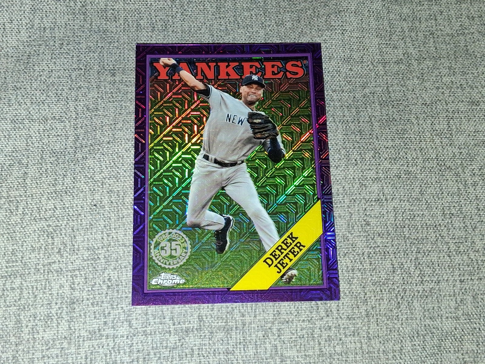 2023 Topps Update Silver Pack Purple Refractor #T88CU-38 Derek Jeter #D / 75
