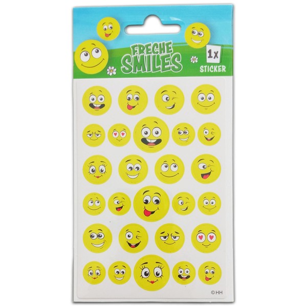 Itenga Oster Sticker Gesichter Freche Smilies Eier Aufkleber Ostern Deko Etikett-image