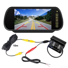 Car Truck Parking Reversing 7" Monitor Kit HD IR CCD Reversing Camera 12-24V