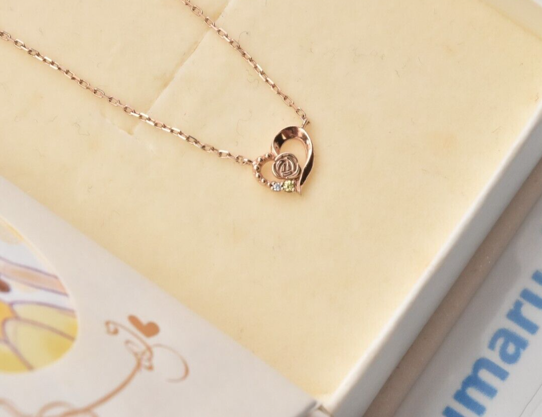 Disney Princess Belle silver necklace Heart Rose THE KISS | eBay