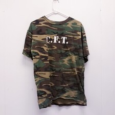 Mens Jensen Activewear All American Camo T-Shirt Made In USA Large