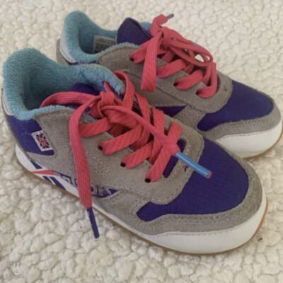 Reebok Classic Suede Shoes Toddler Kids Size 8