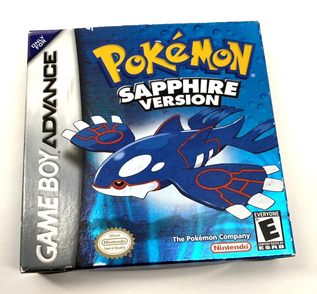 Pokemon Sapphire Version Game Boy Advance - Box, Cartridge & Manual