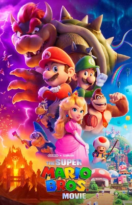 RICH HILL PRODUCTIONS AA5439 The Super Mario Bros Movie Film 2023 Collage Movie Poster 11x17