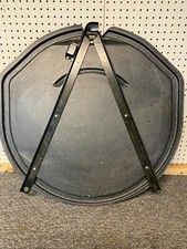 6467 Corvette Fiberglass Spare Tire Lid With Steel V Strap New 65 66 427 327