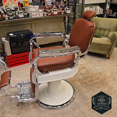 1918 KOKEN Antique Barber Chair - Fully Restored | eBay